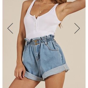 Showpo Stomping Ground denim shorts